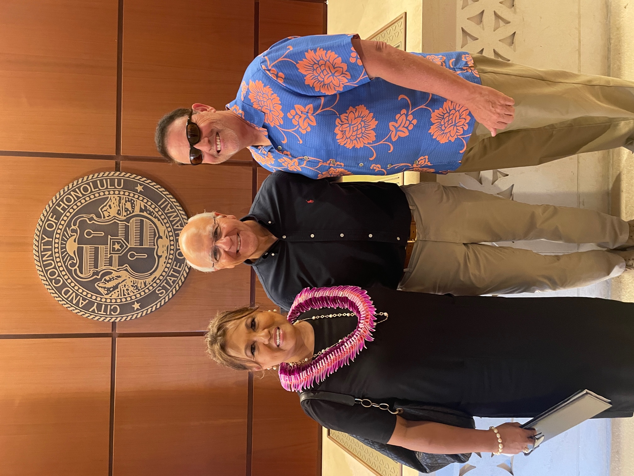 President Susie & Joe Berardy with Honolulu Mayor Rick Blangiardi.